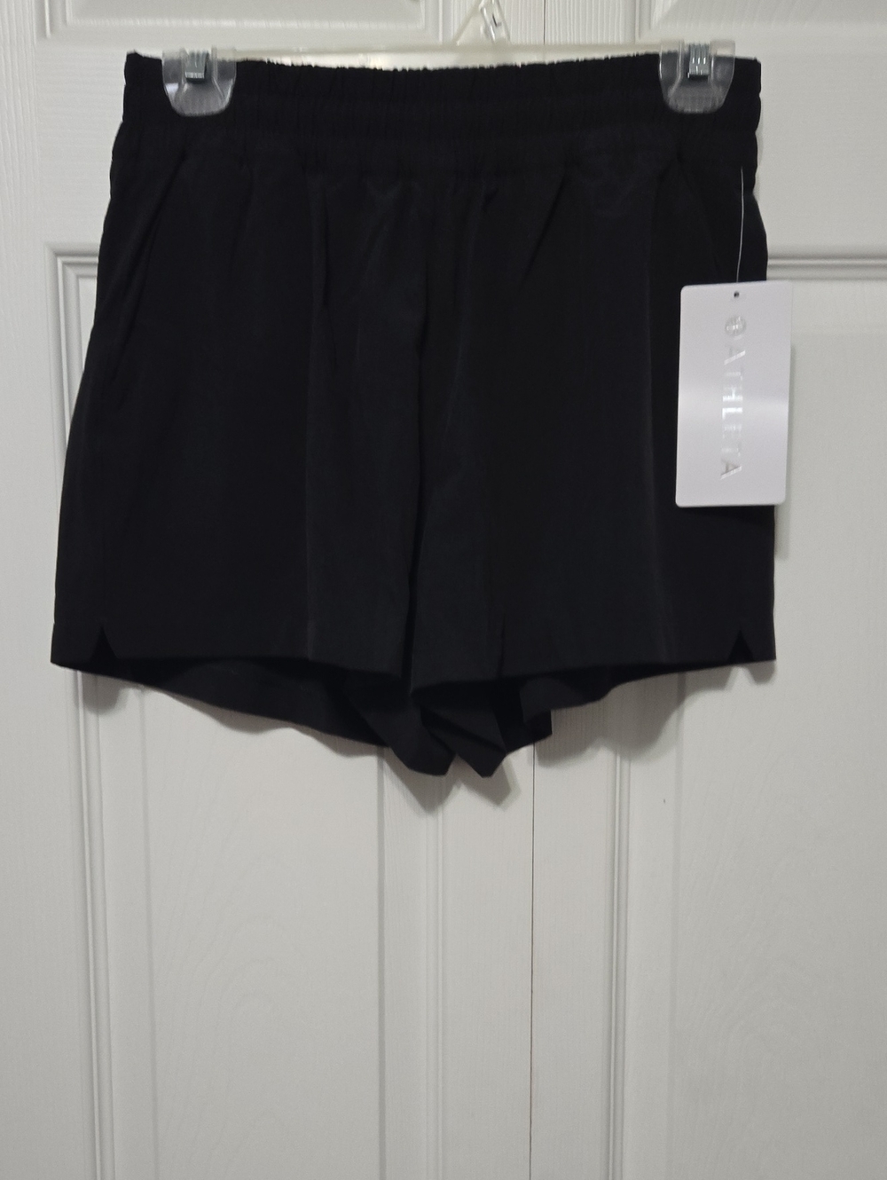 Athleta Black Lightweight Athletic Shorts with Elastic Waist
